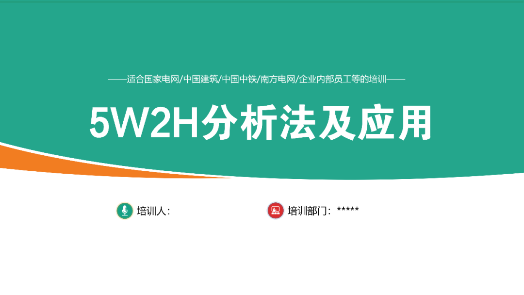 5W2H使用的场景及案例（附内训PPT）